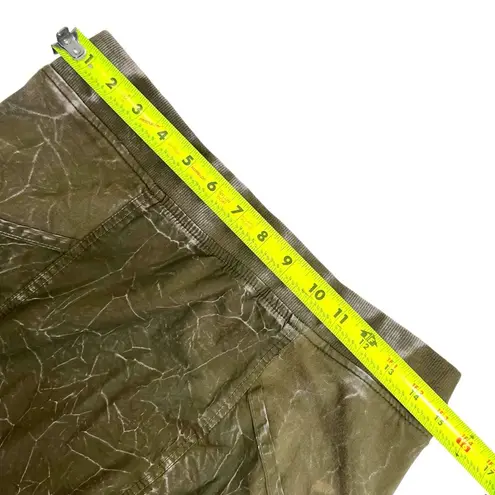 XCVI Adriel Bubble Skirt in Dark Olive Tie Dye Wash