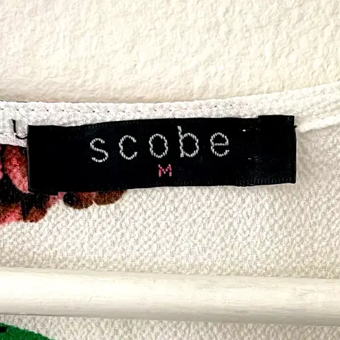 Scobe High Low Flowy Floral Faux Wrap Dress M