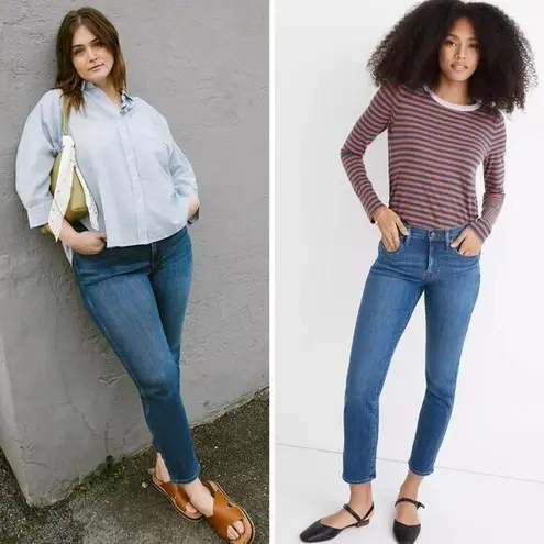 Madewell NEW Mid-Rise Stovepipe Jeans in Leman Wash: TENCEL, 26