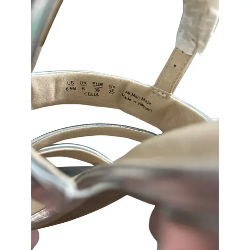 Life Stride Soft System Silver Celia Slingback Strappy Dress Sandals Size 8.5M