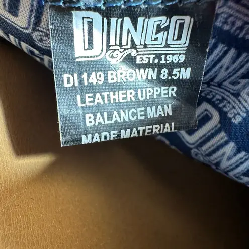 Dingo Woodstock DI 149 Brown Suede Turquoise Western Wooden Clogs Women's 8.5