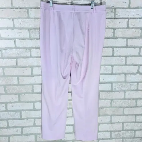 J. McLaughlin Deanne Straight Leg Split Hem Pants in Petal Pink Size 14