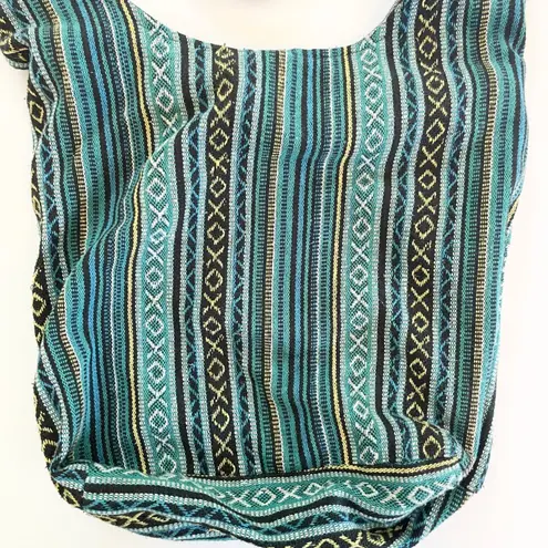 Royal Collection Hippie Hobo Bag Lotus Flower Crossbody Shoulder Bag Bohemian Blue