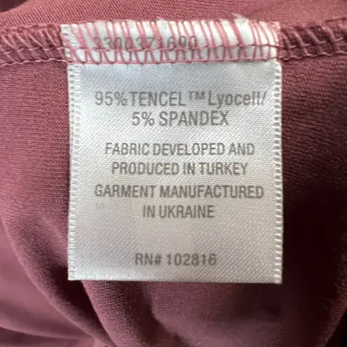 Garnet Hill Tunic Top Women M Burgundy Batwing Stretch Relaxed Feminine NEW