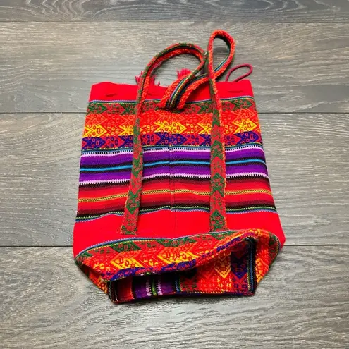 Embroidered Llama Peruvian Small Backpack