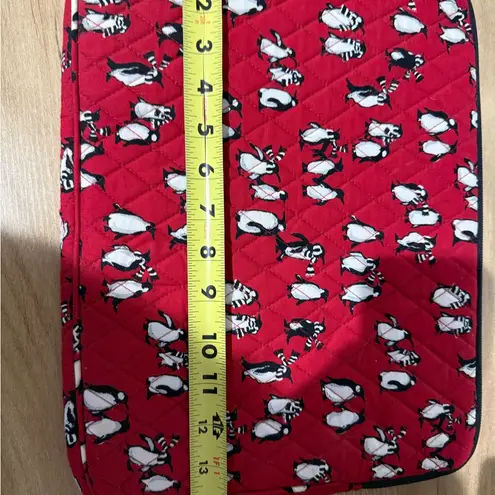Vera Bradley Set Of 2  Playful Penguins Red Eyeglasses‎ Pencil Laptop Case F thumbnail 9