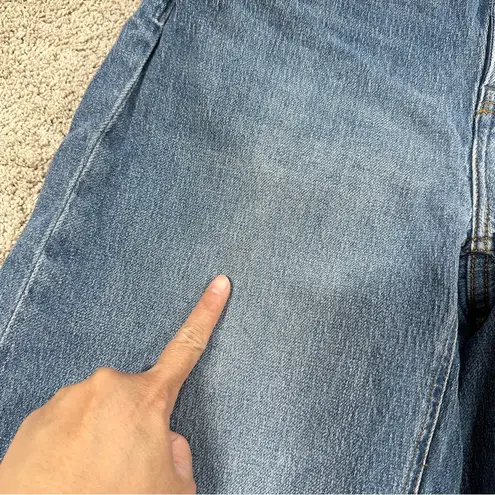 Quince Organic Cotton Comfort Stretch High Rise Crop Wide Leg Jeans Size 29