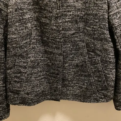 J.Jill  Grey Wool Blend Marled Blazer Jacket Size L