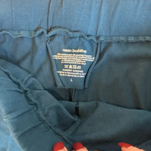 Neon Buddha teal pull on pants Blue Size L