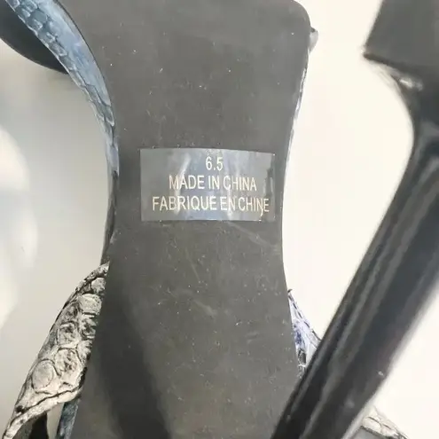 Jeffrey Campbell  Navy Blue‎ Strappy Heel Sandals size 6.5