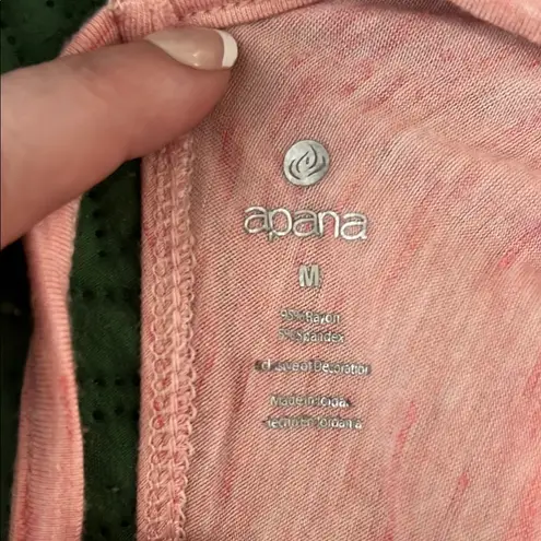 Apana Yoga Women's Pink Soft Sleeveless Top Size Medium