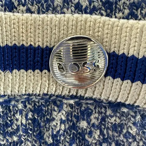 Hugo Boss Folonia Boucle Stripe Cardigan Surf Melange Size Medium