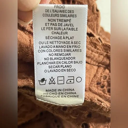 Greylin Women's Alecia Off-Shoulder Brown Blouse Size M