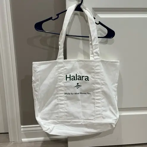 Halara Letter Print Casual Canvas Tote Bag