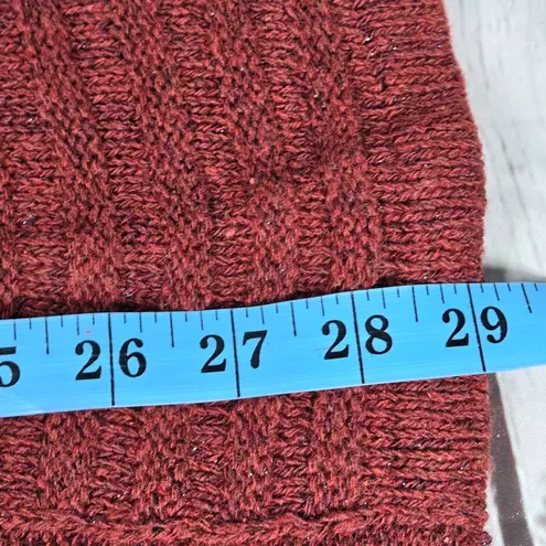 Fortune + Ivy Fortune & Ivy Raiden Tab Metallic Button Detail Open Front Cardigan Rust S NIB - Image 7