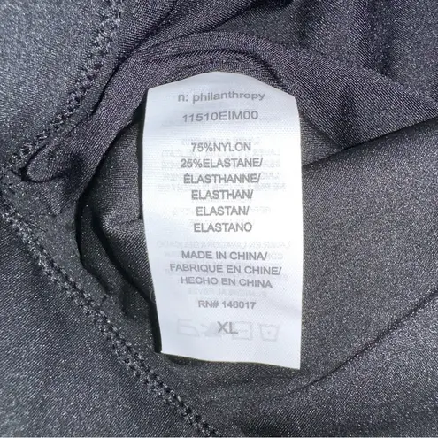 n:philanthropy NWT Roxbury Cutout Black Long Sleeve Cropped Top XL