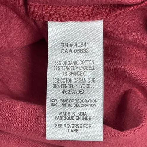 Aventura Clothing McIntyre 1/4 Zip Embroidered Pullover, Earth Red, Med