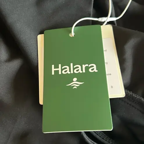 Halara Black Breezeful High Waisted Crossover Side Pocket Resort Pants Large NEW