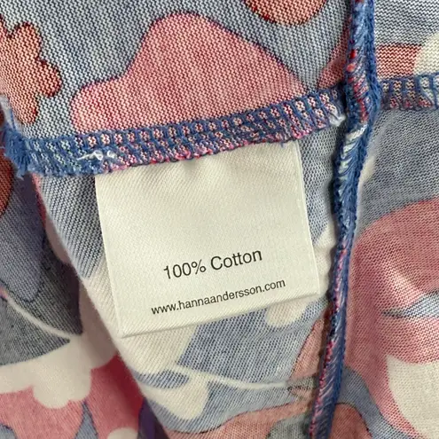 HANNA ANDERSSON Dress Women’s Size Extra Small Floral Halter 100% Cotton Casual Blue