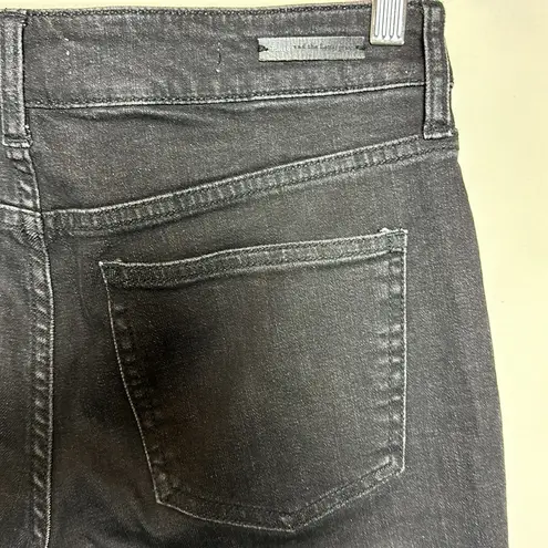 Pilcro and the Letterpress Pilcro High‎ Rise Flare Washed Black Jeans