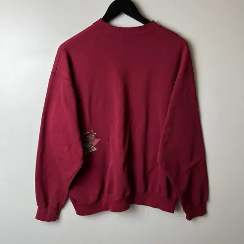 Hanes Vintage Las Vegas Crewneck Sweatshirt Red Large L