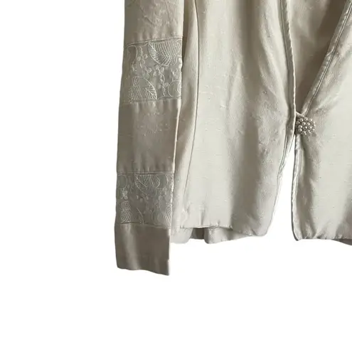 Vintage Jeffrey & Dara Women Jacket 10 Lace Inlet Retro Glam Dainty Romantic