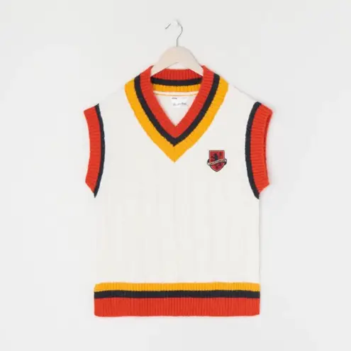 NWT Harry Potter Warner Bros. Hogwarts Womens Sweater Vest Cream