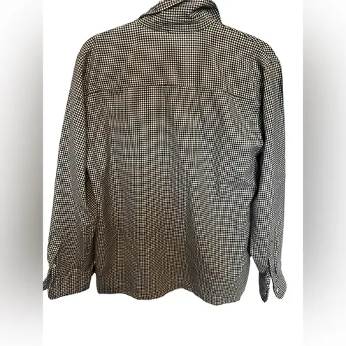 Ralph Lauren  Wool Hounds Tooth Button Up Long Sleeve Shirt Size L
