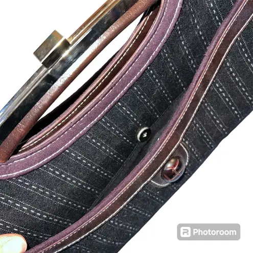 Apt. 9  Womens Clutch Purse Handbag Bagette with Chain Strap Black Brown Silver - Image 8