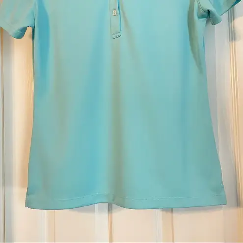 Callaway Real Blue Short Sleeve Button Up Polo Shirt Size Small