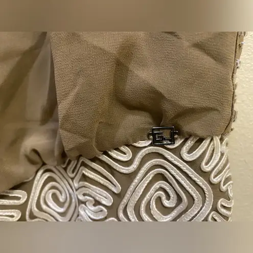 Giorgia & Johns embroidered Pencil Tight Sleeveless Dress Women's Sz Large Brown