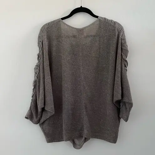 Aryn K . Gray Dolman Sleeve Mixed Media Wool/Silk Sweater Size Medium