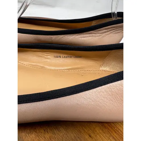 J. Crew Flats Womens Light Pink Ballerina Shoes with Bow Size 7.5