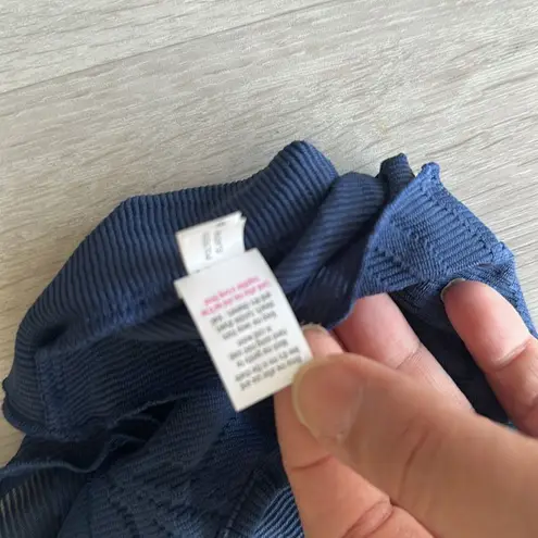 Wicked Weasel Sexy 9219 Peachy Palms Crop Top Navy M NWT Blue Size M