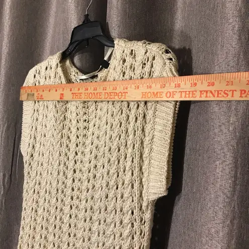 Esprit Knitted Sleeveless See Thru Knit Sweater