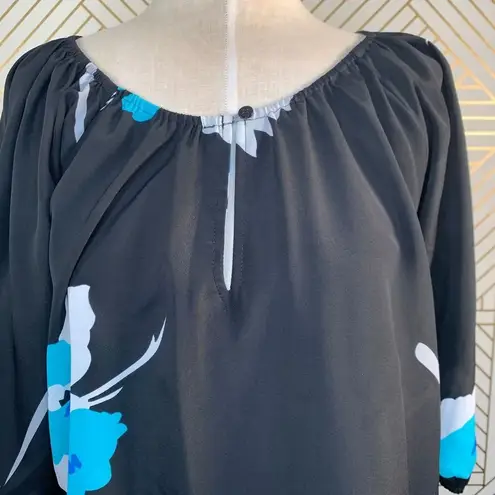 Yumi Kim Becca Off the Shoulder Floral Blouse in Black Size Medium