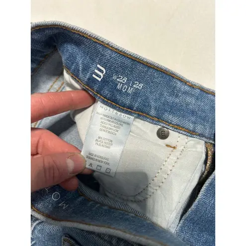 Mott & Bow Mom Jeans women's size 28 x 28 blue high waisted jeans