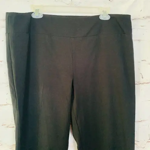 Tribal Women's Black wide leg pull on dress pants trousers size 14 slacks career