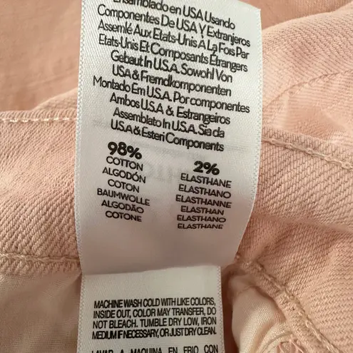 Mother Superior The Insider Hover High Rise Jeans Peach Parfait Size 28