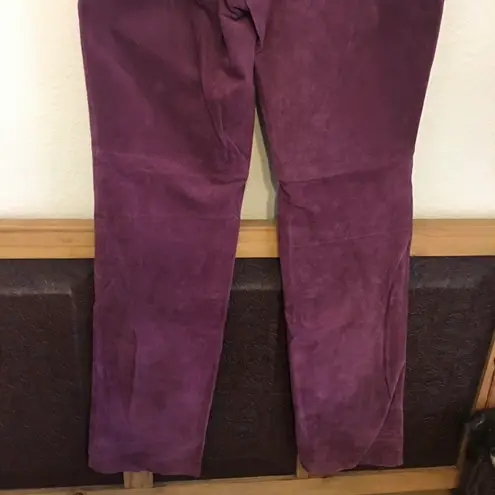 Newport News genuine suede leather jeans NWT 6