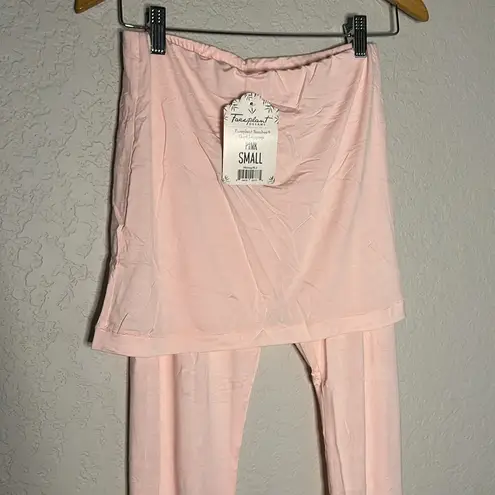 NEW Faceplant Dreams Bamboo Ultra Soft Skort Leggings Pink Loungewear Spa Relax