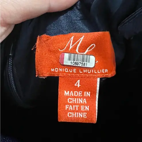 Monique Lhuillier ML Navy Blue Francesca Gown Size 4 US $900