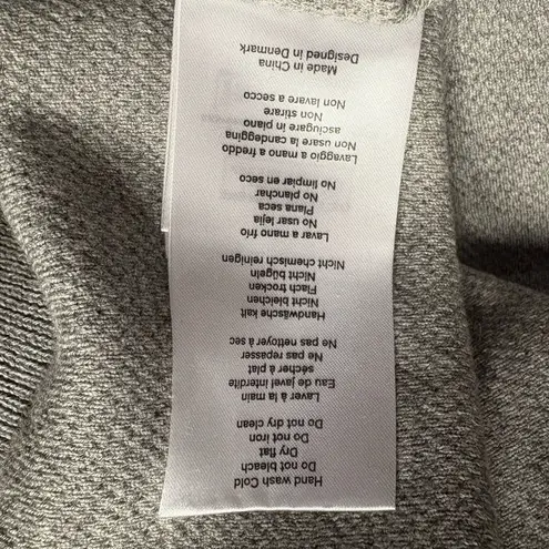 NEW Rotate by Birger Christensen Cropped Sweater Rhinestone Logo size 40 Grey Gray - Image 9