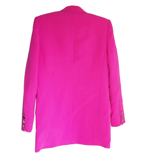 Barbara Bui Tailored Crepe Lined Blazer Jacket Hot Pink 38 Small Luxury Barbie