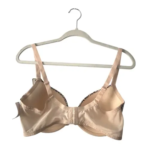 Adrienne Vittadini Leopard Print T-Shirt Bra, 38C