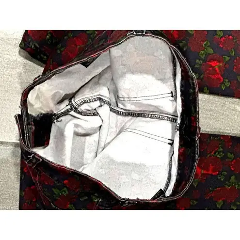 Seven7 Skinny Stretch Bold Floral Print Mid High Rise Jean Y2K Vintage Aesthetic