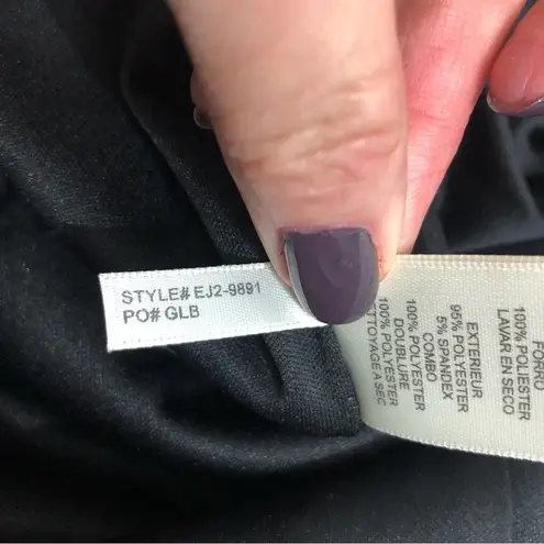 Eliza J Social 3D Lace Sleeve Scuba Dress 4 EUC