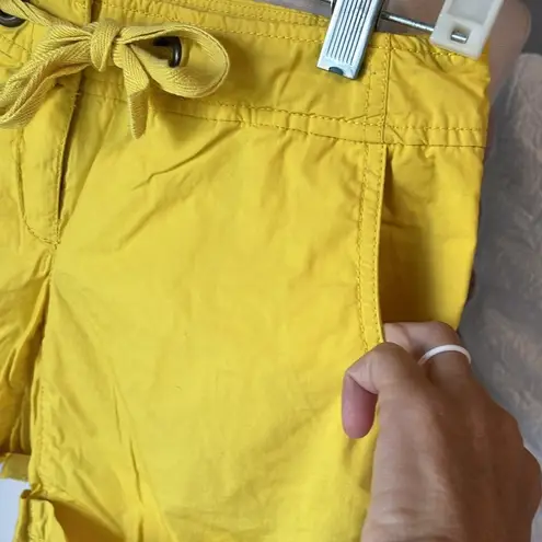 Bright Yellow Cotton Shorts Size 0
