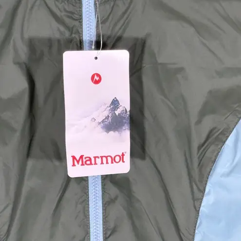 Marmot NWT Laurel Jacket Woman's XS Honeydew Blue Shale Hooded Lightweight