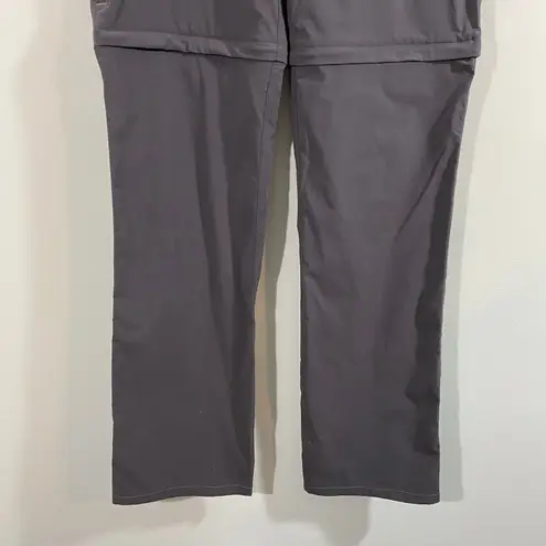 Marmot Women Grey Nylon Hiking Convertible Zip Off Pants Size 6